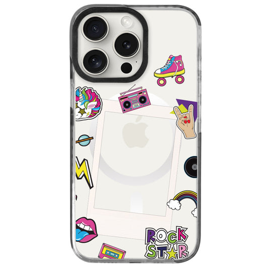 iPhone 16 Pro Rock Star Polaroid Telefon Kılıfı