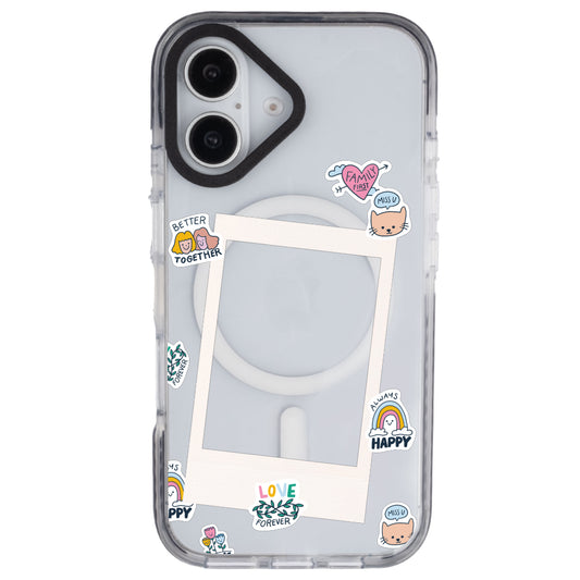 iPhone 16 Love Forever Polaroid Telefon Kılıfı
