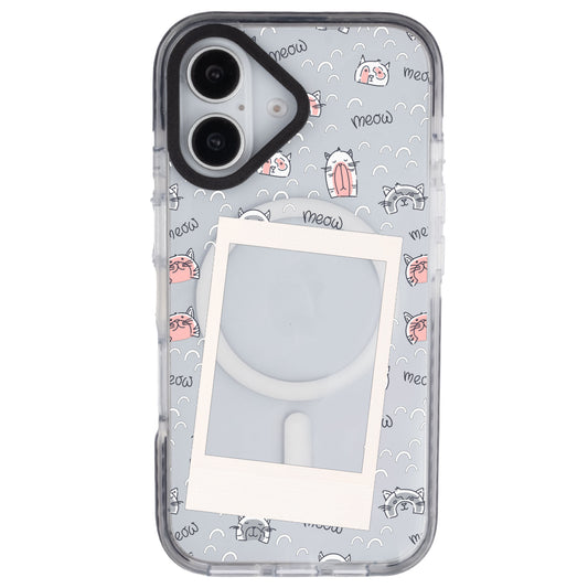 iPhone 16 Sweet Cat Polaroid Telefon Kılıfı