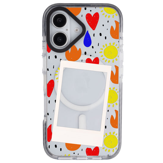 iPhone 16 Hot Sun Polaroid Telefon Kılıfı
