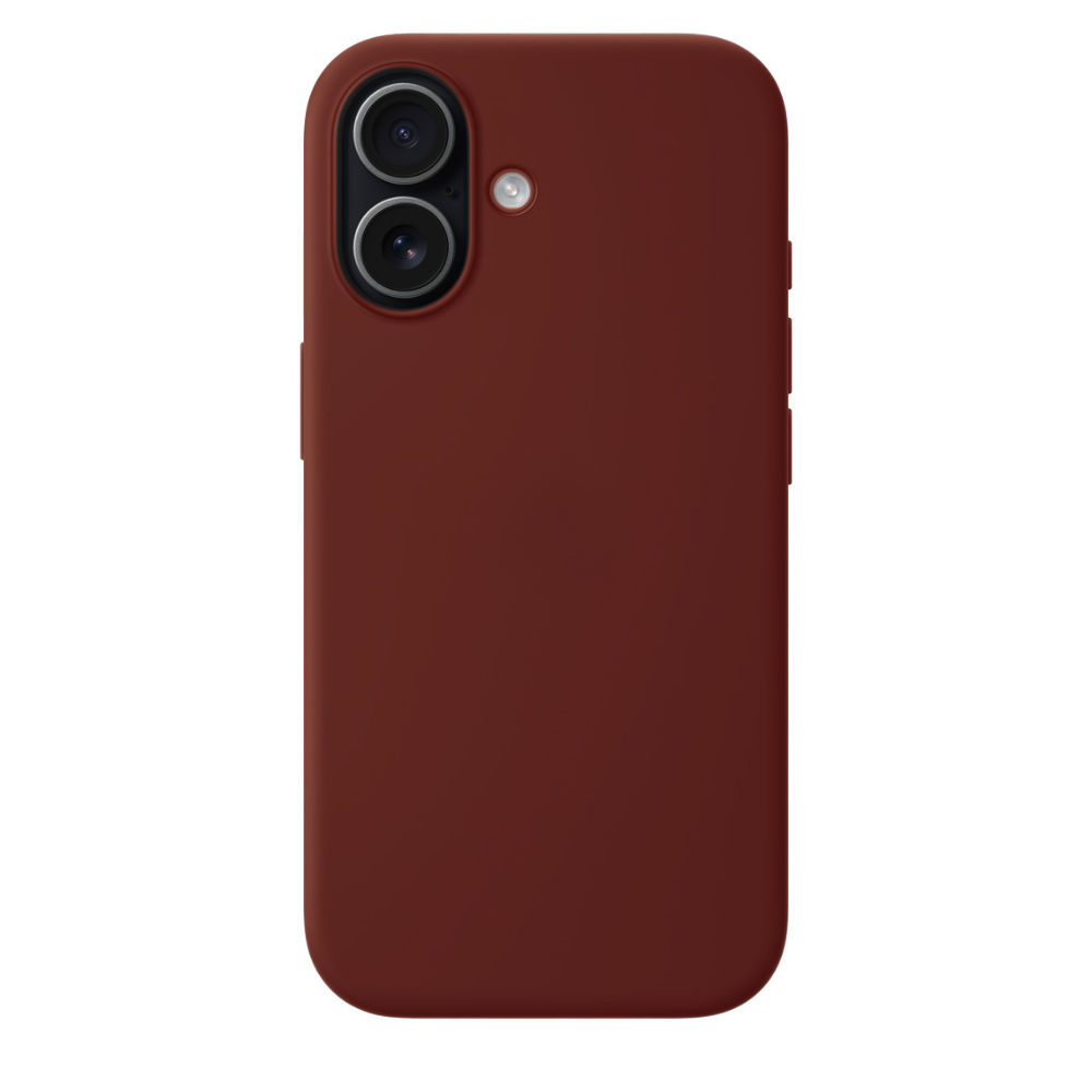 iPhone 17 Gizli Magsafeli Vegan Deri Telefon Kılıfı - Kiremit