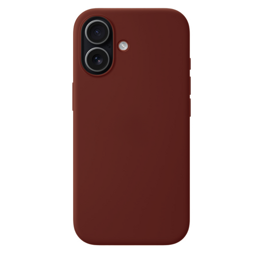 iPhone 17 Gizli Magsafeli Vegan Deri Telefon Kılıfı - Kiremit