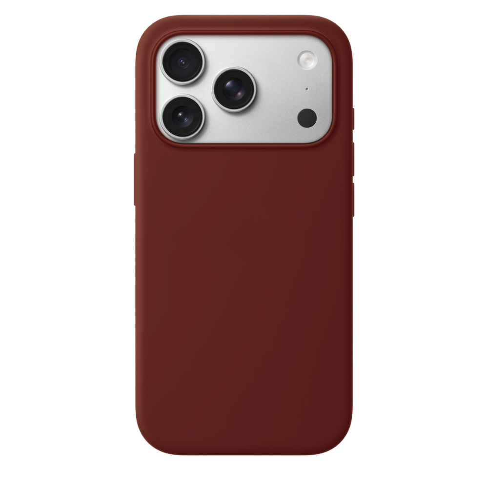 iPhone 17 Pro Gizli Magsafeli Vegan Deri Telefon Kılıfı - Kiremit
