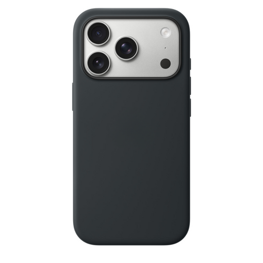 iPhone 17 Pro Gizli Magsafeli Vegan Deri Telefon Kılıfı - Siyah