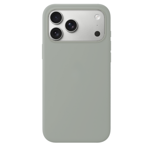 iPhone 17 Pro Max Gizli Magsafeli Vegan Deri Telefon Kılıfı - Gri