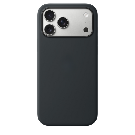 iPhone 17 Pro Max Gizli Magsafeli Vegan Deri Telefon Kılıfı - Siyah