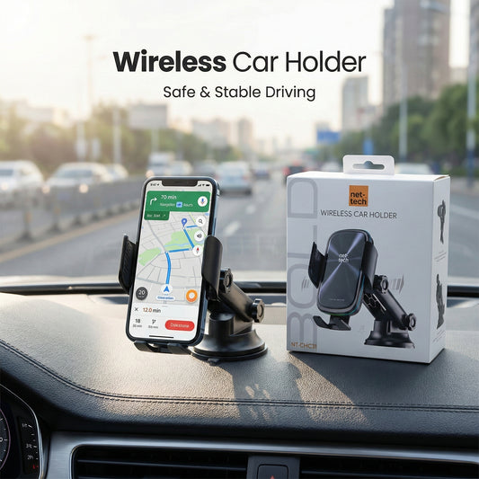 Nettech Ayarlanabilir Kablosuz Araç İçi Tutucu