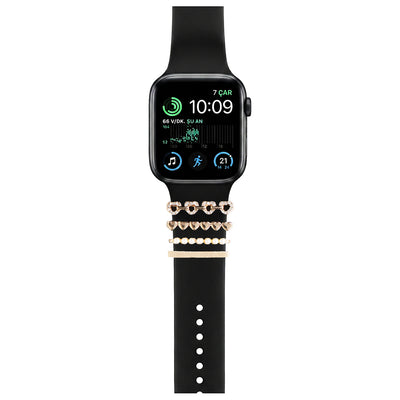 Apple Watch Charm Hearted Kordon Aksesuarı
