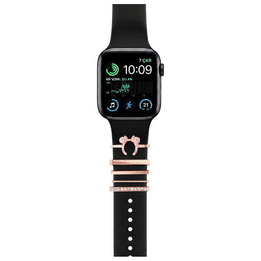 Apple Watch Charm Diamond Crown Kordon Aksesuarı