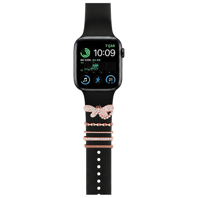 Apple Watch Charm Luxury Butterfly Kordon Aksesuarı
