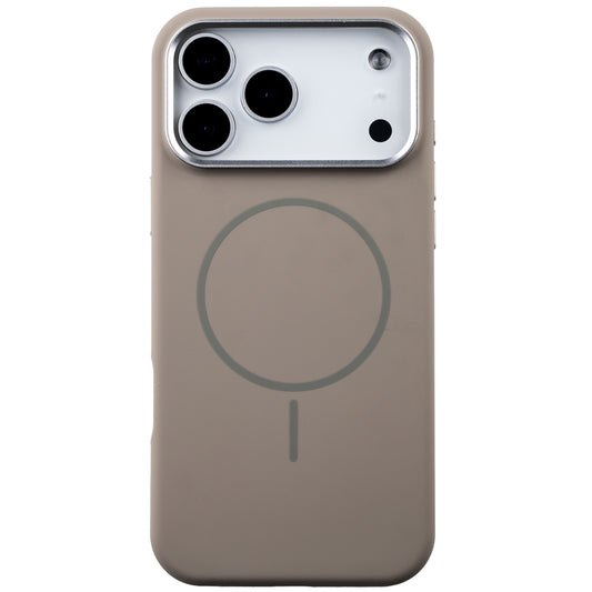 Apple iPhone 16 Pro Style Magsafe Telefon Kılıfı Kahve