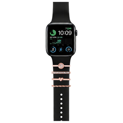 Apple Watch Charm Diamond Circular Kordon Aksesuarı
