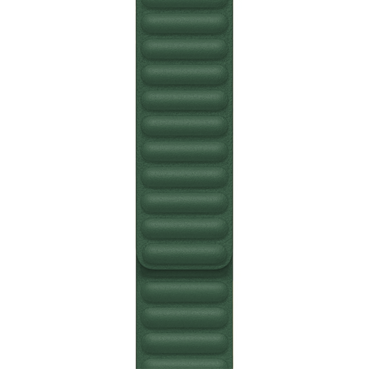 Apple Watch Baklalı Deri Koyu Yeşil Saat Kordonu