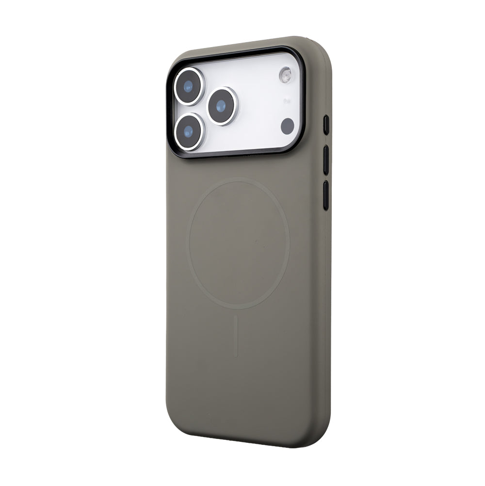 Apple iPhone 16 Pro Style Magsafe Telefon Kılıfı Gri