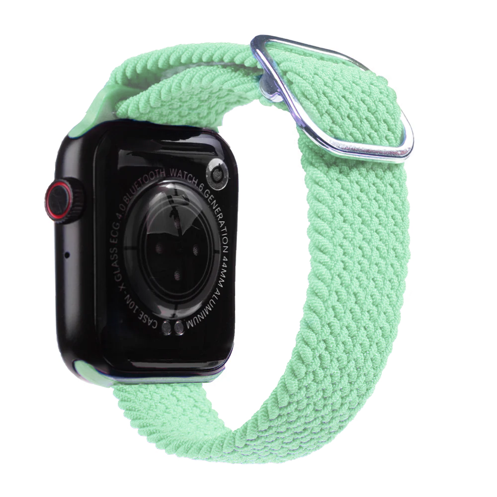 Apple Watch Örgülü Strap Braided Green Saat Kordonu