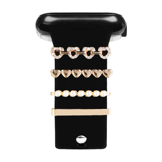 Apple Watch Charm Hearted Kordon Aksesuarı