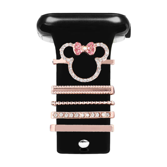 Apple Watch Charm Diamond Ayıcık Kordon Aksesuarı