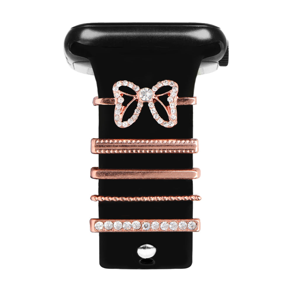 Apple Watch Charm Diamond Butterfly Kordon Aksesuarı