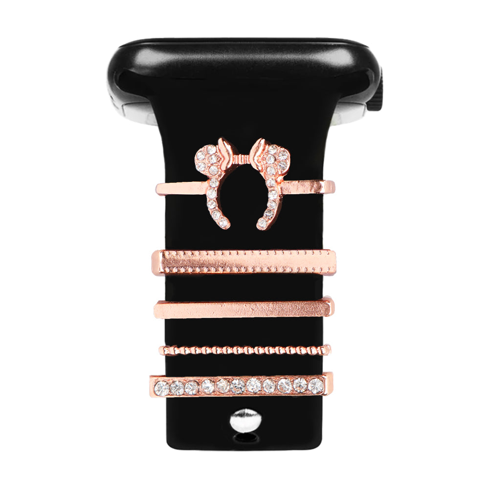 Apple Watch Charm Diamond Crown Kordon Aksesuarı