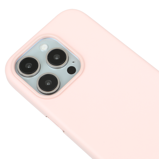 iPhone 15 Pro Max Gizli Magsafeli Vegan Deri Telefon Kılıfı - Pembe