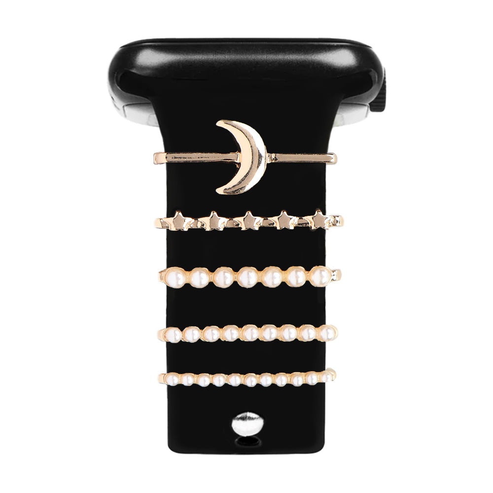 Apple Watch Charm Gold Moon Kordon Aksesuarı