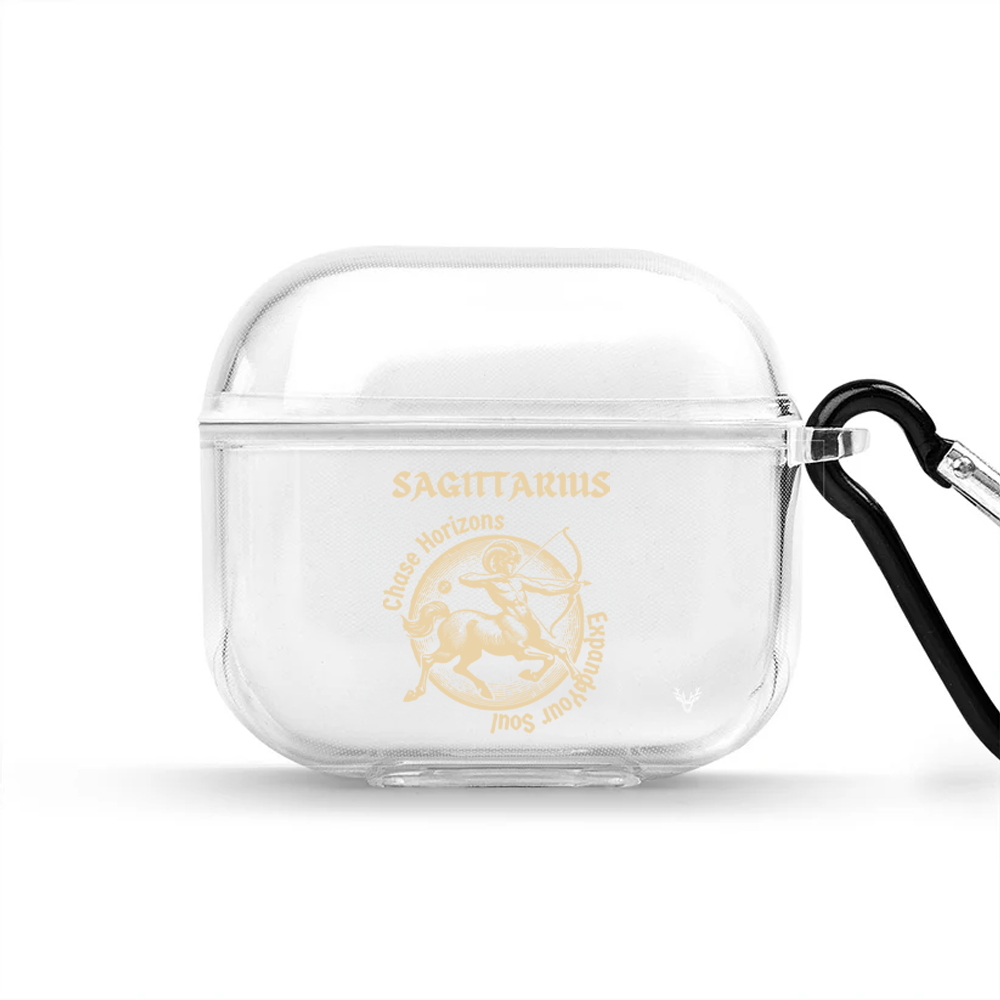 Apple AirPods 4 Burçlar Sagittarius Astrology Şeffaf Kılıf
