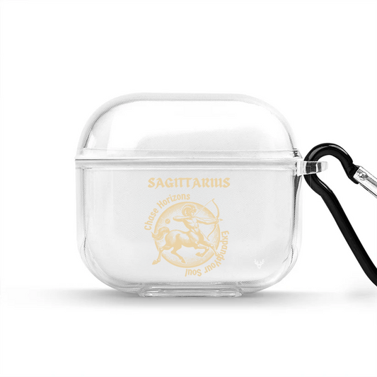 Apple AirPods 4 Burçlar Sagittarius Astrology Şeffaf Kılıf