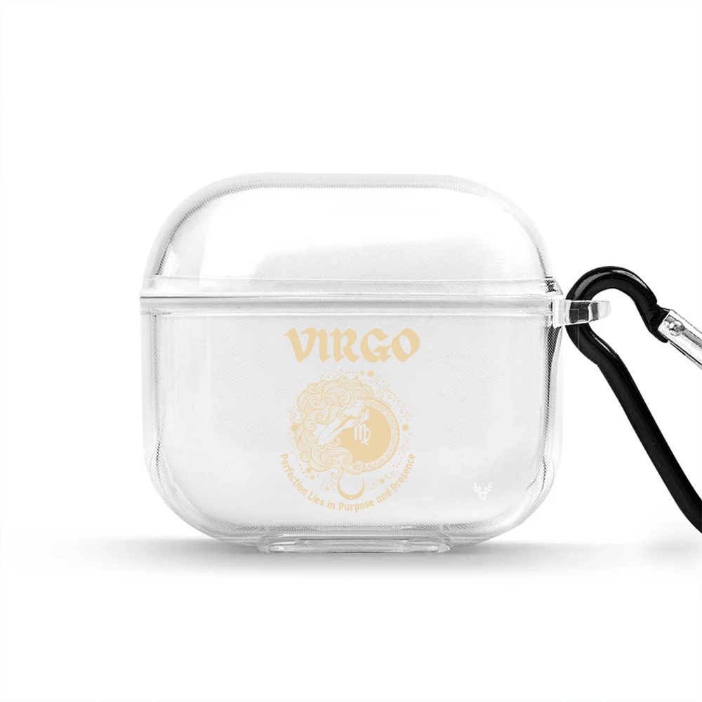 Apple AirPods 4 Burçlar Virgo Astrology Şeffaf Kılıf
