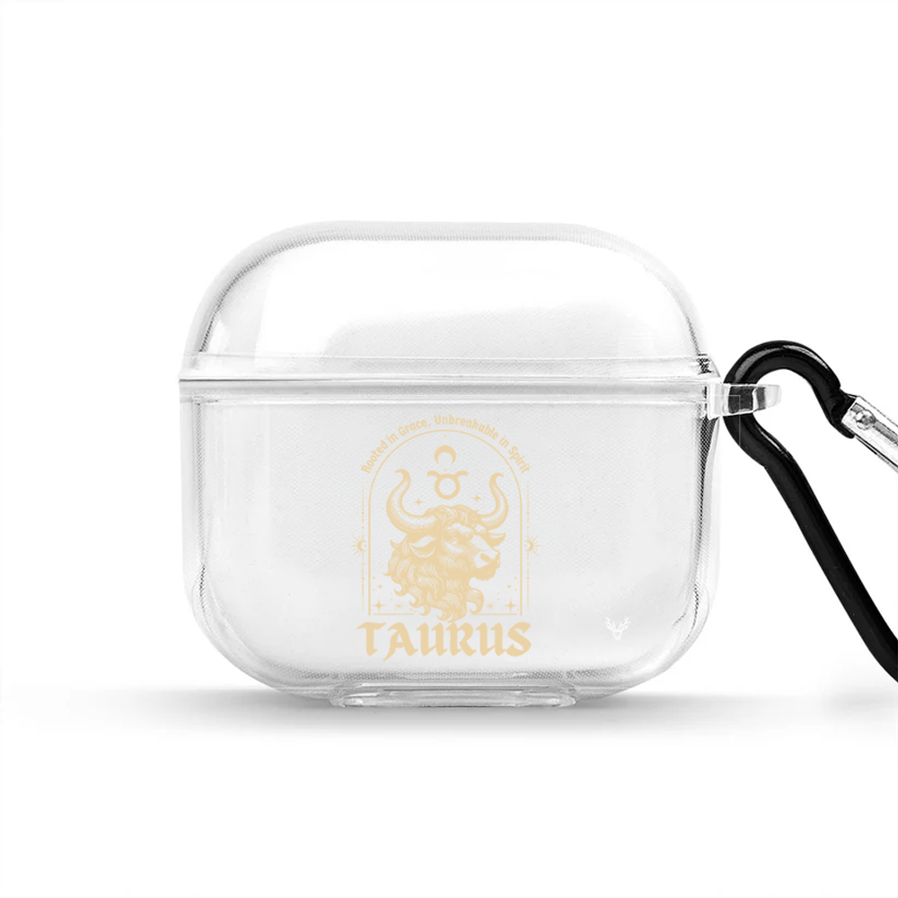 Apple AirPods 4 Burçlar Taurus Astrology Şeffaf Kılıf