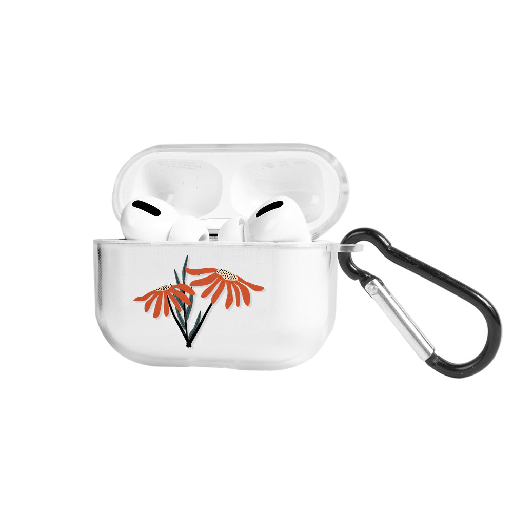 Apple AirPods Pro 3 Sunflower Şeffaf Kılıfı