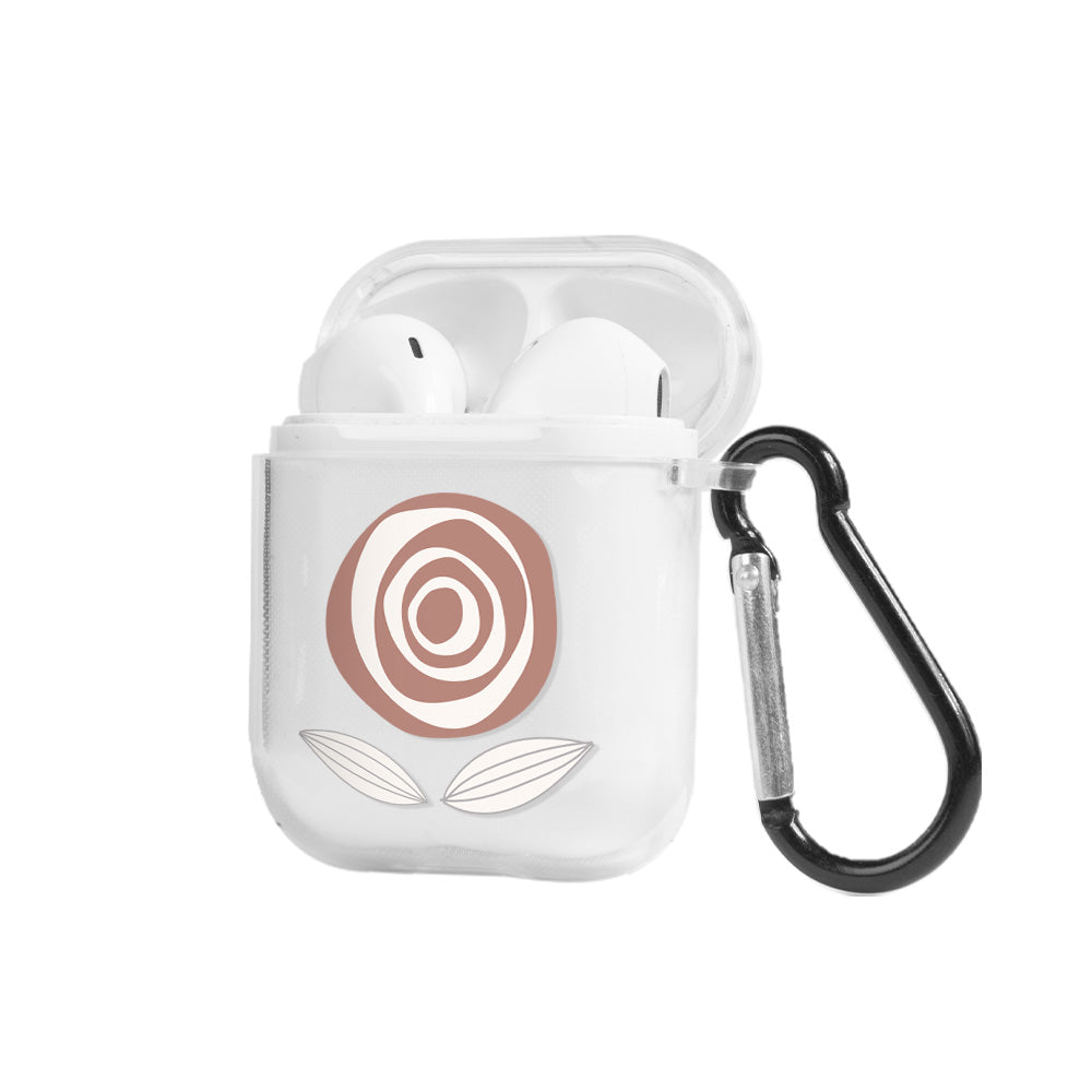 Apple AirPods Flowers Şeffaf Kılıfı