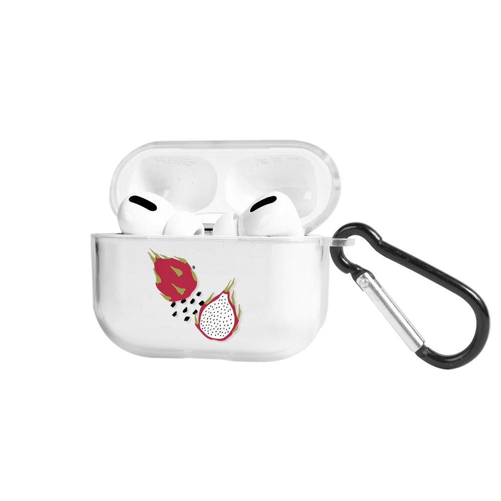 Apple AirPods Pro 3 Ejder Meyvesi Şeffaf Kılıfı