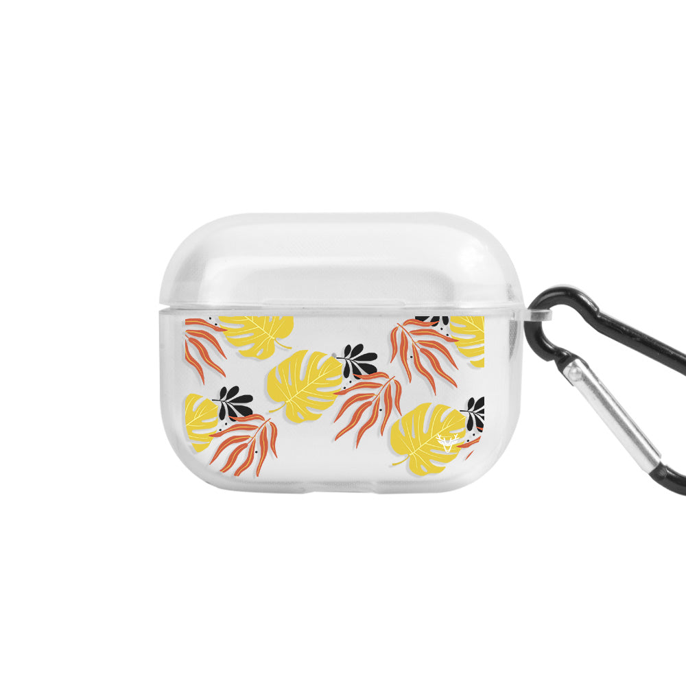 Apple AirPods Pro 3 Yellowed Leaves Şeffaf Kılıfı