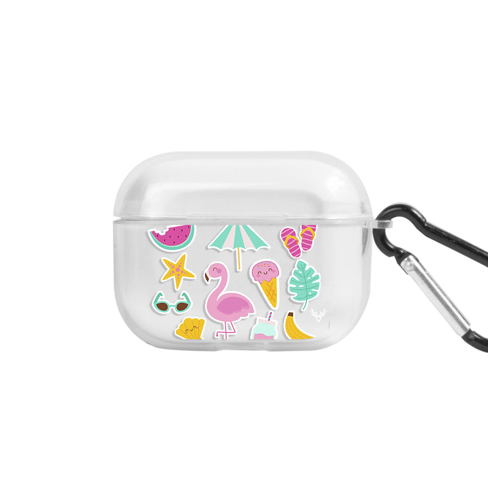 Apple AirPods Pro 3 Flamingo Şeffaf Kılıfı