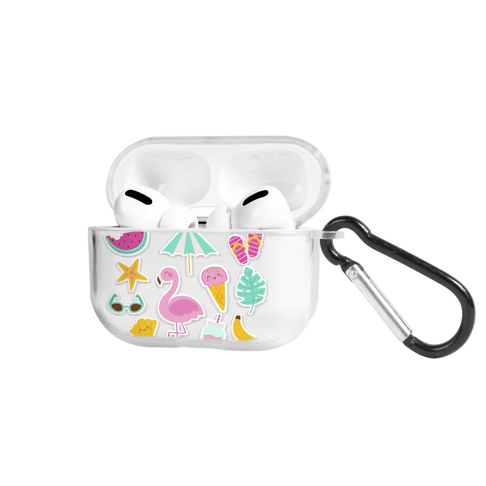 Apple AirPods Pro 3 Flamingo Şeffaf Kılıfı