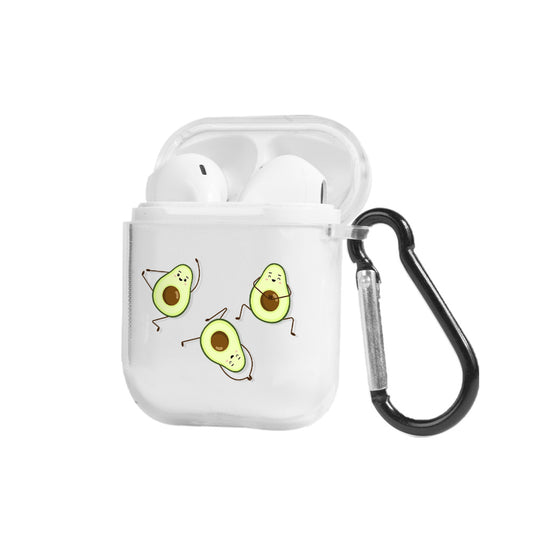 Apple AirPods Dancing Avocados Şeffaf Kılıfı