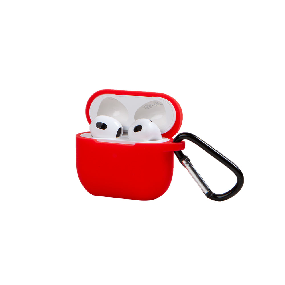 Apple AirPods 3 Kırmızı Silikon Kılıfı