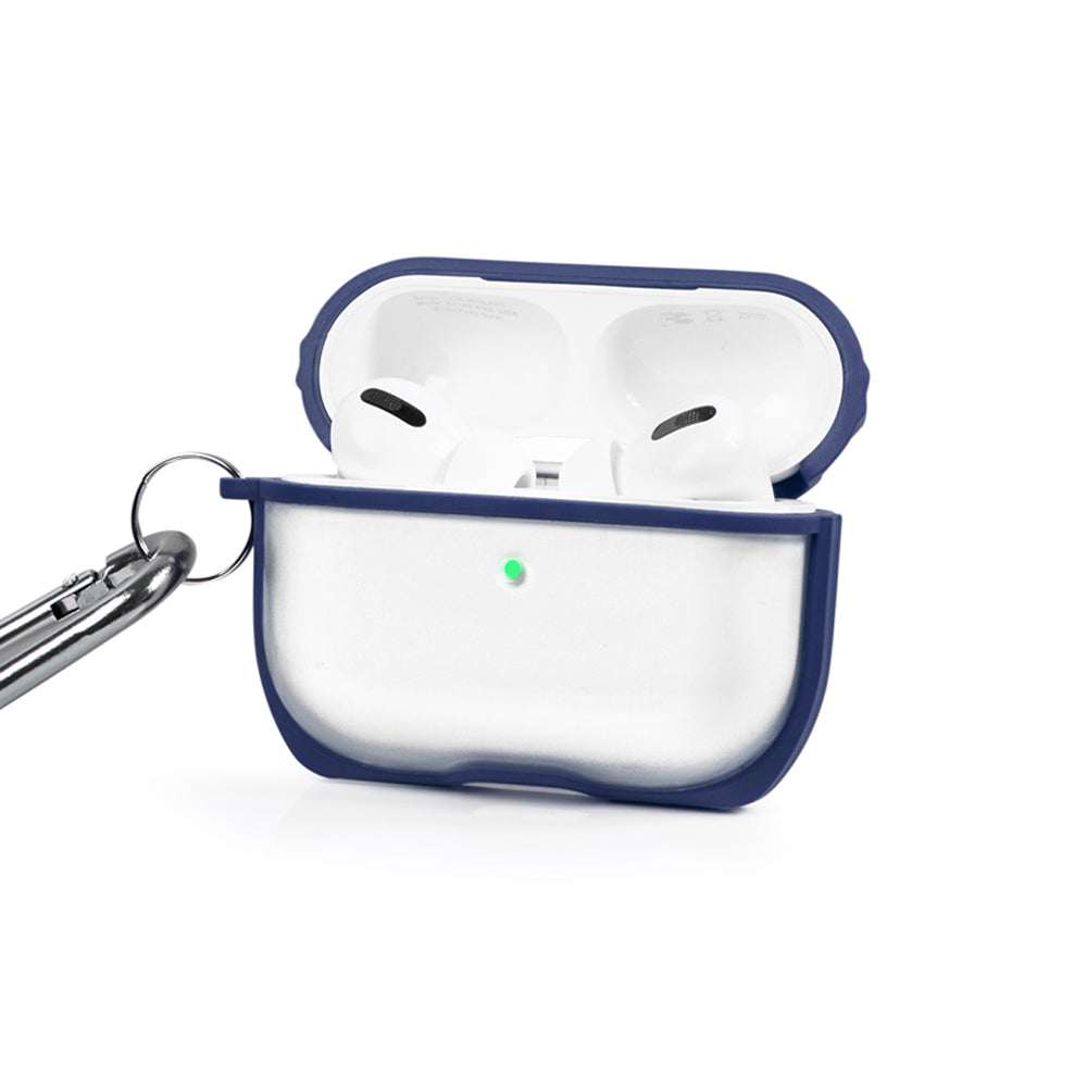 Apple AirPods Pro Cobalt Blue Line Transparent Kılıfı