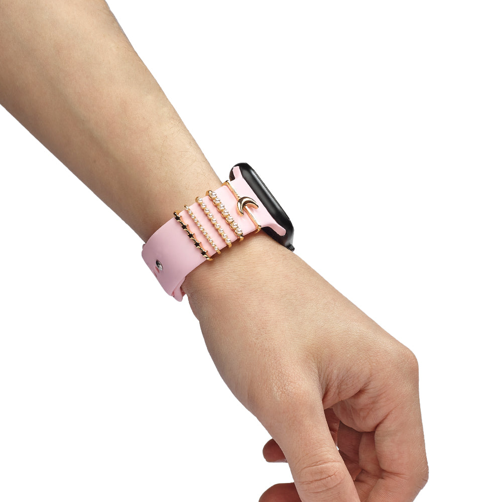 Apple Watch Charm Gold Moon Kordon Aksesuarı