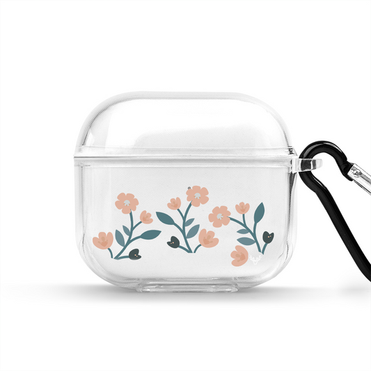 Apple AirPods 3 Flower Şeffaf Kılıfı