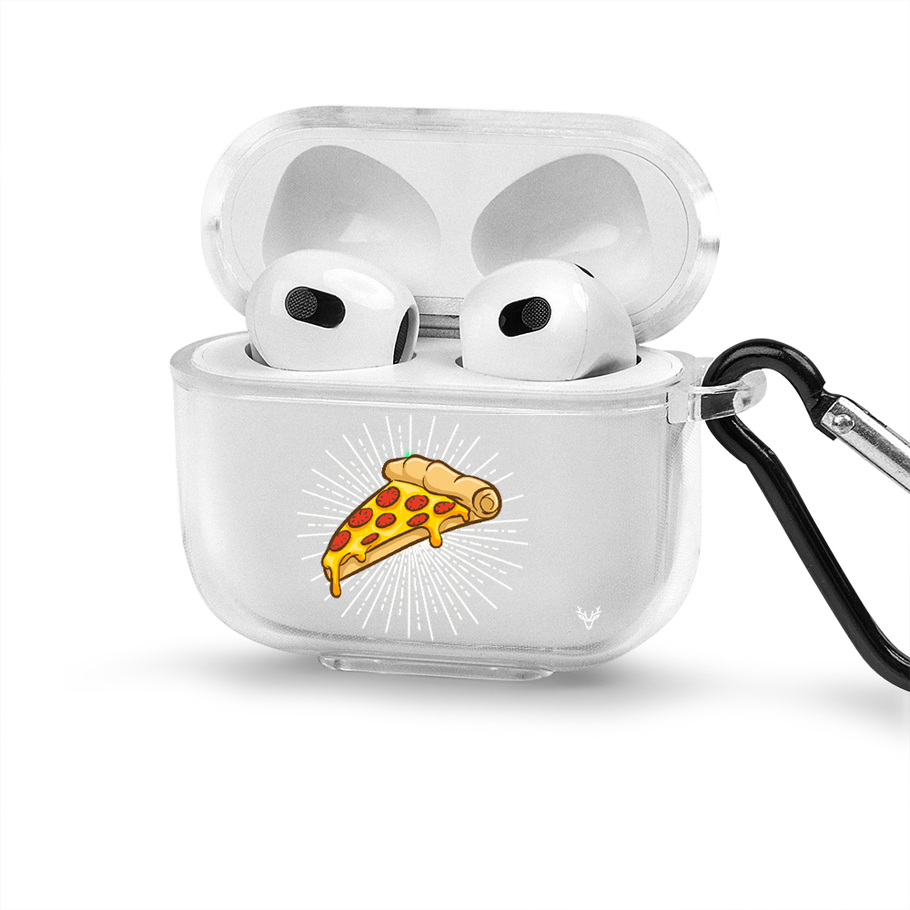 Apple AirPods 3 Pizza Şeffaf Kılıfı
