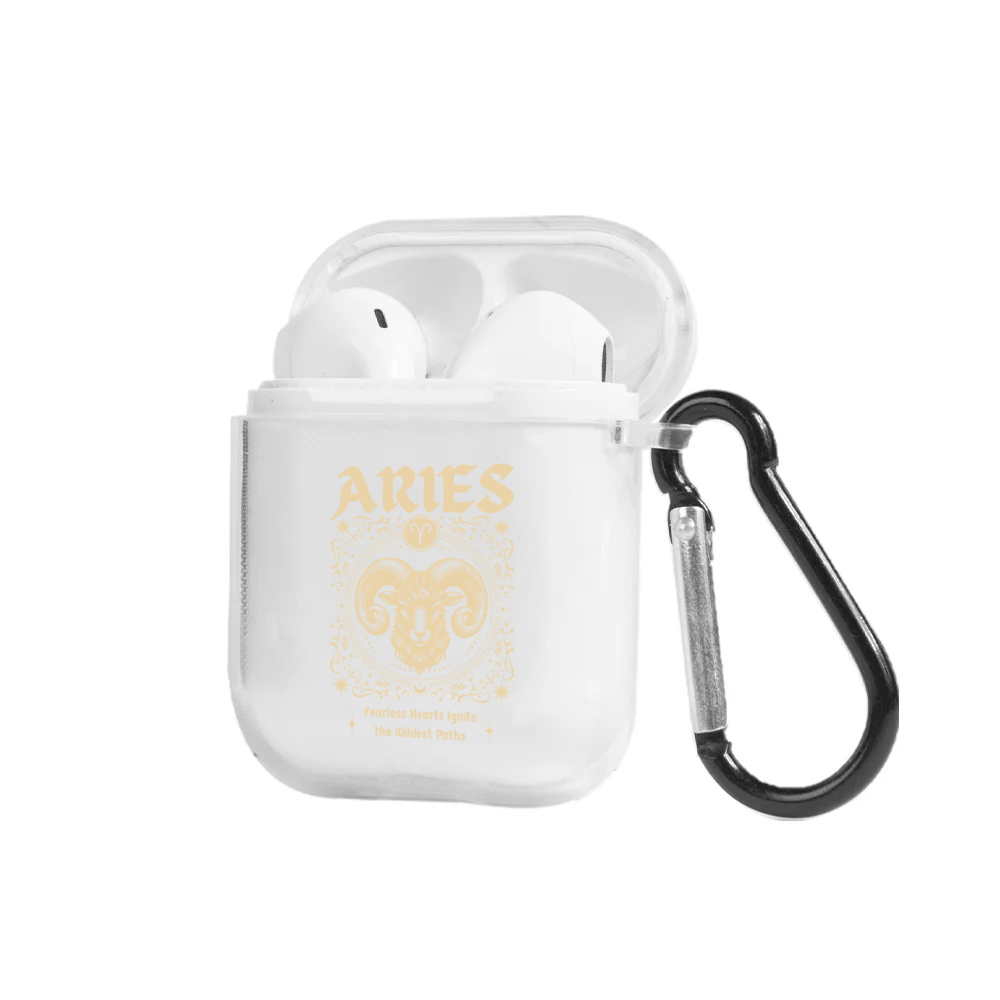 Apple AirPods Burçlar Aries Astrology Şeffaf Kılıf