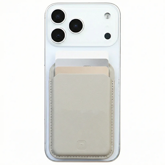 Fonksiyonel Premium Magsafe Kartlık Bej