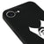 iPhone 16e Kravat Telefon Kılıfı - Renkli Silikon - Siyah