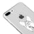 iPhone 7 Plus Kravat Telefon Kılıfı - Şeffaf - Saydam