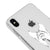 iPhone XS Kravat Telefon Kılıfı - Şeffaf - Saydam