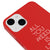 iPhone 14 All You Need Telefon Kılıfı - Renkli Silikon - Kırmızı