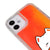 iPhone 12 Mini Atkılı Kedi Telefon Kılıfı - Neon - Turuncu