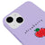 iPhone 14 Plus Strawberry Telefon Kılıfı - Renkli Silikon - Lila