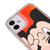 iPhone 12 Mini Cartoon Mouse Telefon Kılıfı - Neon - Turuncu